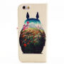 Husă cu sloturi pentru carduri, pentru Apple iPhone 6 / 6S - Totoro