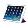 Carcasă / husă Smart curcubeu, cu funcţie sleep şi stativ, pentru Apple iPad 9,7" (2017) / iPad 2018 - violet-albastru