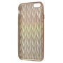 Carcasă de protecţie, cu design cu pietre preţioase, pentru Apple iPhone 6 / 6S – roşu-auriu