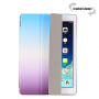 Carcasă / husă Smart curcubeu, cu funcţie sleep şi stativ, pentru Apple iPad 9,7" (2017) / iPad 2018 - violet-albastru