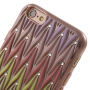 Carcasă de protecţie, cu design cu pietre preţioase, pentru Apple iPhone 6 / 6S – roşu-auriu