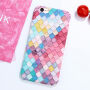 Carcasă de protecţie, din plastic, cu model de solzi coloraţi, pentru Apple iPhone 6 Plus / 6S plus