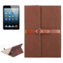 Husă de lux din piele PU, cu cataramă, pentru Apple iPad 4 / 3 / 2 - maro