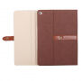 Husă de lux din piele PU, cu cataramă, pentru Apple iPad 4 / 3 / 2 - maro
