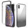 Husă transparentă în două tonuri, rezistentă la șocuri pentru iPhone XS Max - negru