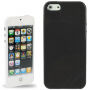 Carcasă transparentă spate, de protecţie, din plastic moale, pentru Apple iPhone 5 / 5S / SE (2016) - negru
