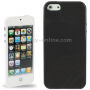 Carcasă transparentă spate, de protecţie, din plastic moale, pentru Apple iPhone 5 / 5S / SE (2016) - negru