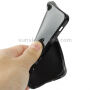 Carcasă transparentă spate, de protecţie, din plastic moale, pentru Apple iPhone 5 / 5S / SE (2016) - negru
