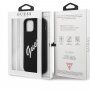 Guess Vintage Script husă din silicon pentru iPhone 12 Pro Max - negru