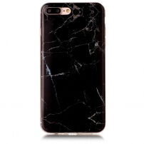 Carcasă de protecţie, din plastic, pentru Apple iPhone 8 Plus / 7 Plus - marmură neagră