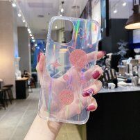 Husă moale schimbătoare cu stele roz și planete pentru iPhone 12 Pro Max - transparent