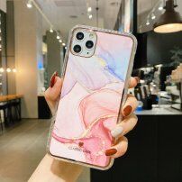 Husă de protecție rezistentă la impact, pictură abstractă pentru iPhone 11 Pro Max - roz