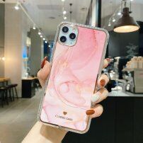 Husă rezistentă la impact din marmură pentru iPhone 12 Pro Max - roz