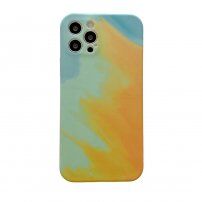 Husă de protecție din silicon pentru iPhone 11 Pro Max - turcoaz-galben