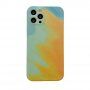 Husă de protecție din silicon pentru iPhone 12 Pro - turcoaz-galben