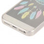 Carcasă din plastic moale, pentru Apple iPhone SE (2016) / 5S / 5 - dreamcatcher cu pene colorate