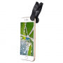 Obiectiv multifuncţional HAUTIK 4 în 1, cu clip, pentru Apple iPhone - 180° ochi de peşte / obiectiv macro / obiectiv telescopic / obiectiv panoramic