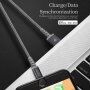 DUX DUCIS cablu de sincronizare și încărcare pentru iPhone, iPad, iPod - 1m - gri