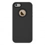 Carcasă de protecţie, cu pentru Apple iPhone SE (2016) / 5S / 5 - negru