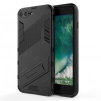 Husă de protecție durabilă cu stand pentru iPhone 7 Plus / 8 Plus - negru