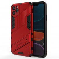 Husă de protecție durabilă cu stand pentru iPhone 11 Pro Max - roșu