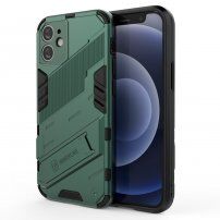 Husă de protecție durabilă cu stand pentru iPhone 12 mini - verde