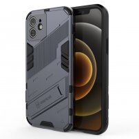 Husă de protecție durabilă cu stand pentru iPhone 12 - gri
