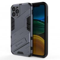 Husă de protecție durabilă cu stand pentru iPhone 11 - gri