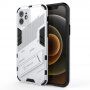 Husă de protecție durabilă cu stand pentru iPhone 12 - alb