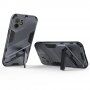 Husă de protecție durabilă cu stand pentru iPhone 12 - alb