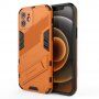Husă de protecție durabilă cu stand pentru iPhone 12 - portocaliu