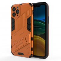 Husă de protecție durabilă cu stand pentru iPhone 11 - portocaliu