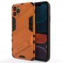 Husă de protecție durabilă cu stand pentru iPhone 11 Pro Max - portocaliu