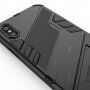 Husă de protecție durabilă cu stand pentru iPhone XR - portocaliu