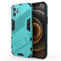 Husă de protecție durabilă cu stand pentru iPhone 12 - albastru