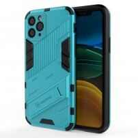 Husă de protecție durabilă cu stand pentru iPhone 11 Pro - albastru