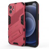 Husă de protecție durabilă cu stand pentru iPhone 12 mini - roz