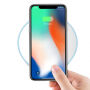 Încărcător wireless elegant QI HAMTOD, pentru Apple iPhone - alb