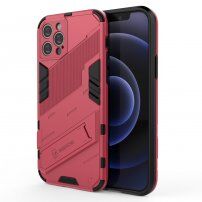 Husă de protecție durabilă cu stand pentru iPhone 12 Pro - roz