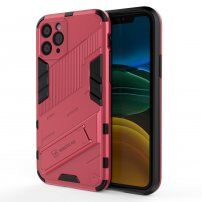 Husă de protecție durabilă cu stand pentru iPhone 11 Pro - roz