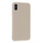 Carcasă de protecție din silicon pentru iPhone X / XS - bej