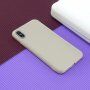 Carcasă de protecție din silicon pentru iPhone X / XS - bej