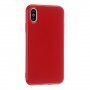 Carcasă de protecție din silicon pentru iPhone X / XS - roșu