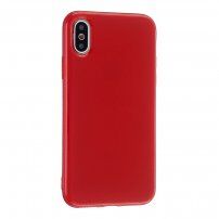 Carcasă de protecție din silicon pentru iPhone X / XS - roșu