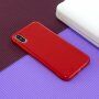 Carcasă de protecție din silicon pentru iPhone X / XS - roșu