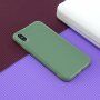 Carcasă de protecție din silicon pentru iPhone XR - măslinie
