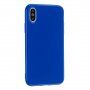 Carcasă de protecție din silicon pentru iPhone XR - albastru regal