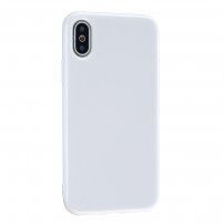 Carcasă de protecție din silicon pentru iPhone XS Max - alb