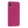 Carcasă de protecție din silicon pentru iPhone XS Max - fucsia