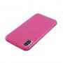 Carcasă de protecție din silicon pentru iPhone XS Max - fucsia